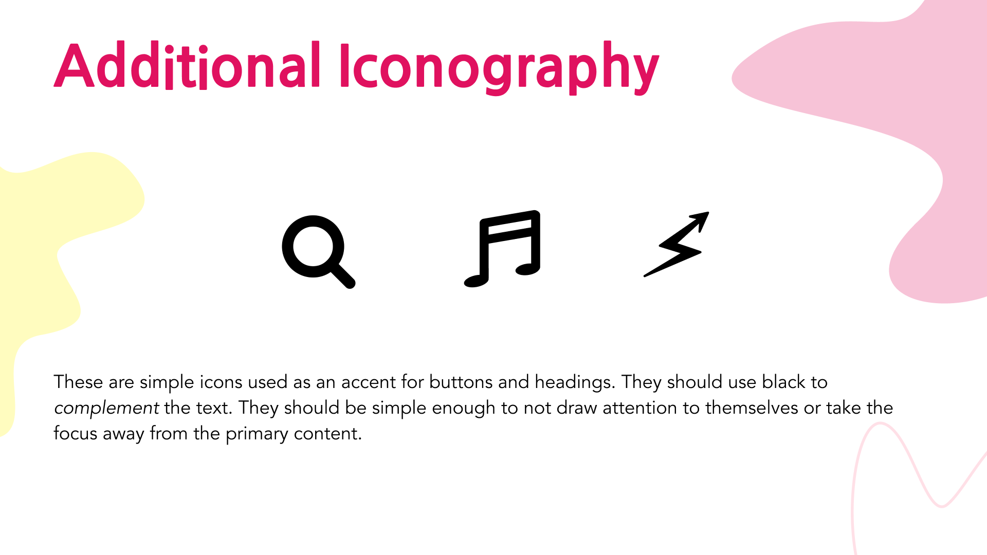 Brand book additional iconography page